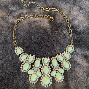 Mint statement necklace/ Gorgeous Mint Necklace/Fashion jewelry for women